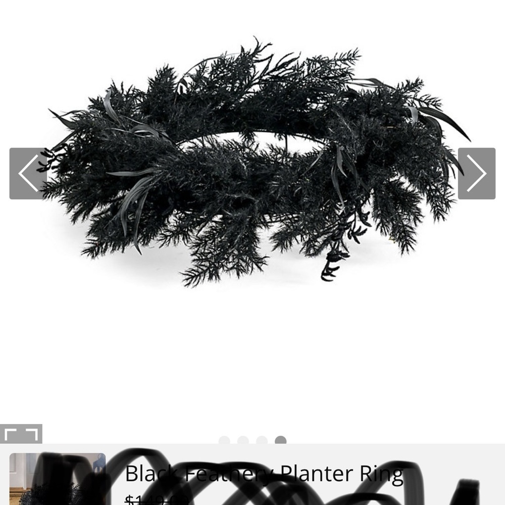 Black Halloween decoration for outside